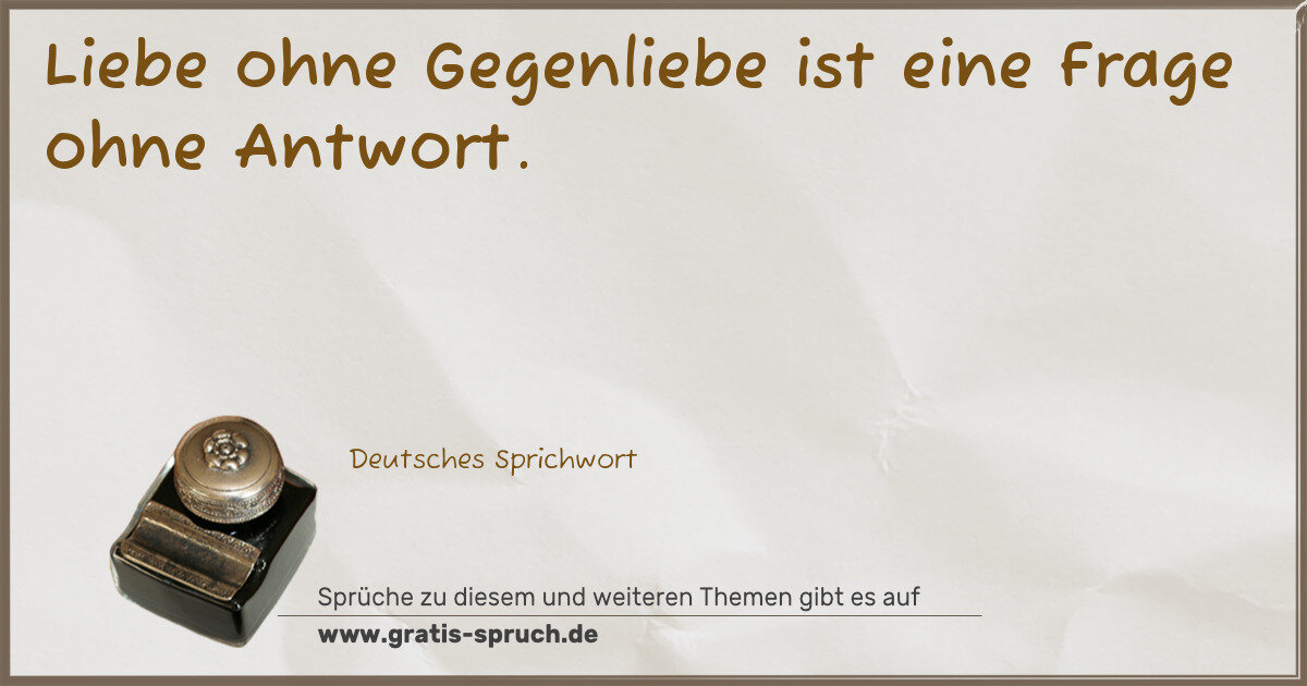 Spruchbild: Sprüche zur Liebe und Hochzeit