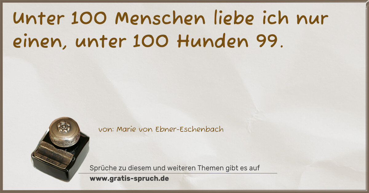 Spruchbild: Sprüche über die Tierwelt