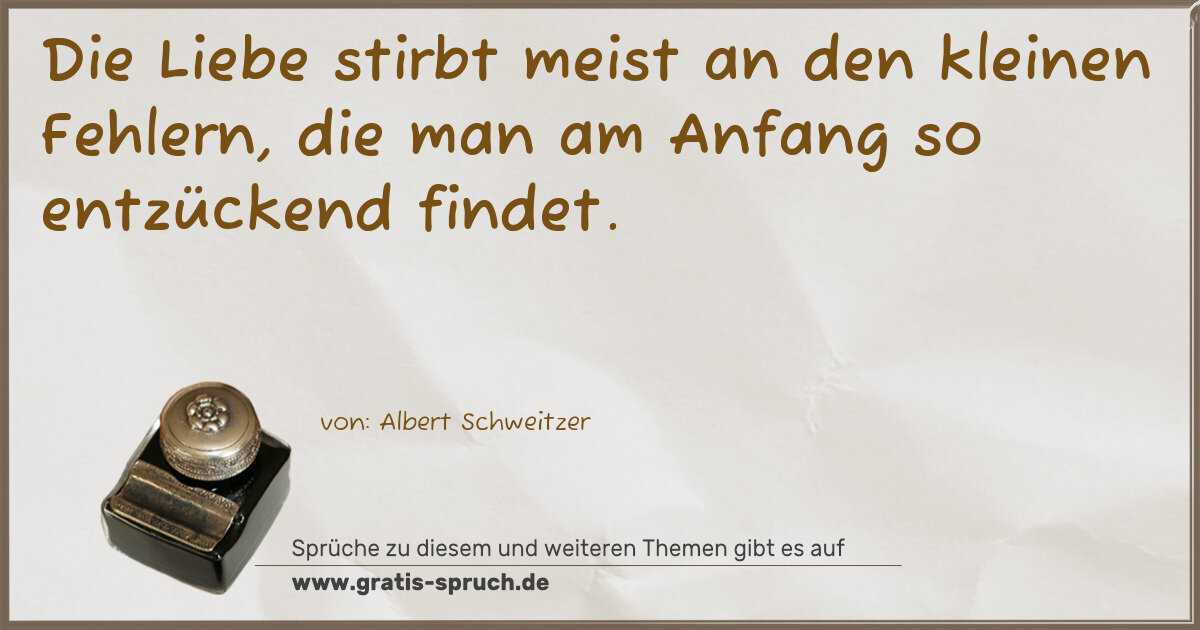Spruchbild: Sprüche zur Trennung