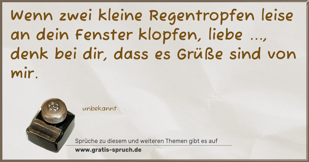 Spruchbild: Sprüche zum Andenken