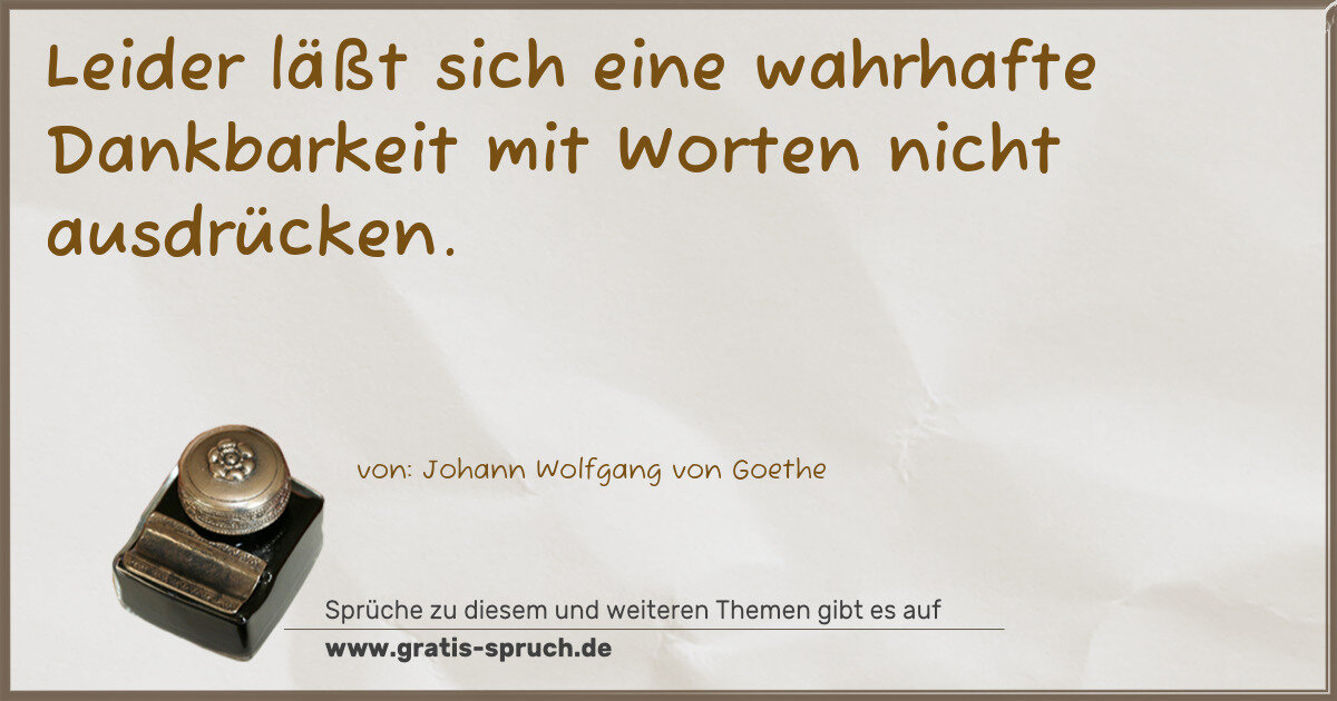 Spruchbild: Sprüche zu Dankbarkeit