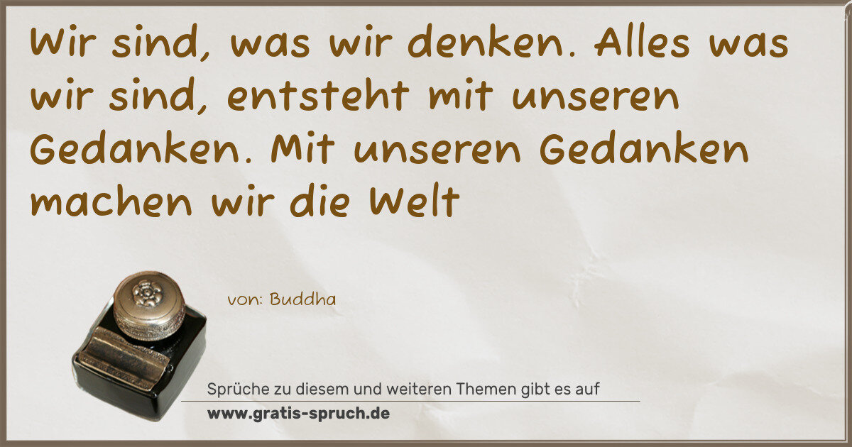 Spruchbild: Fernöstliche Weisheiten