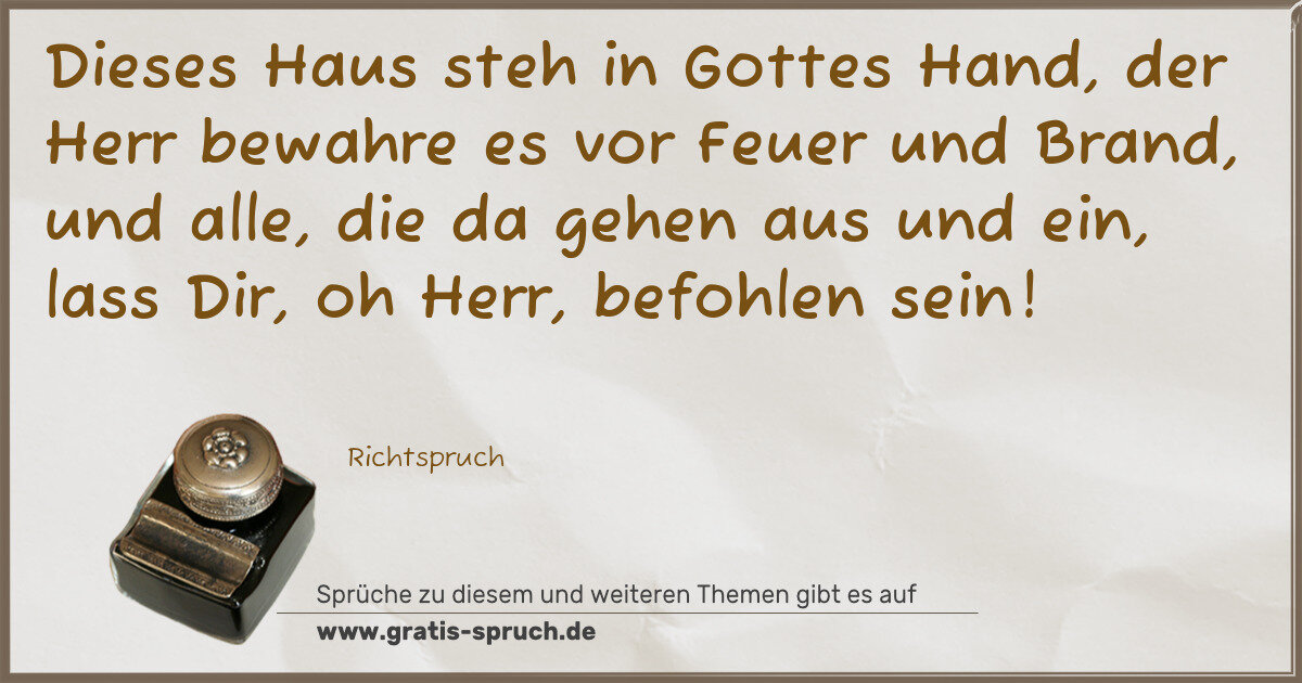 Spruchbild: Hausbau Sprüche