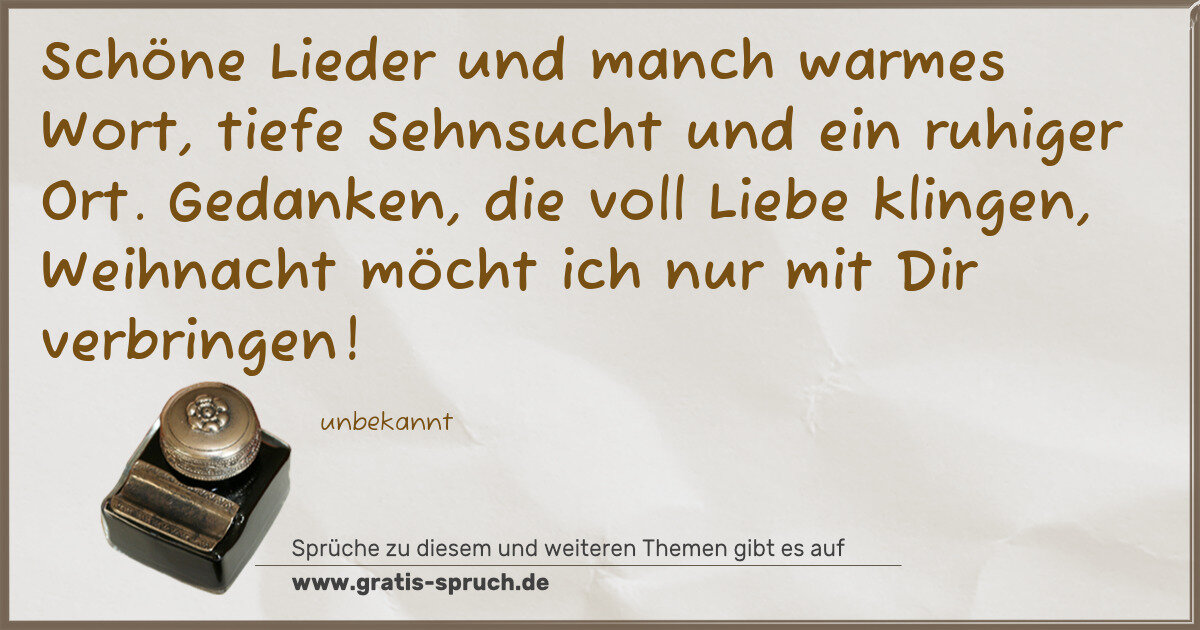Spruchbild: Sprüche zu Weihnachten