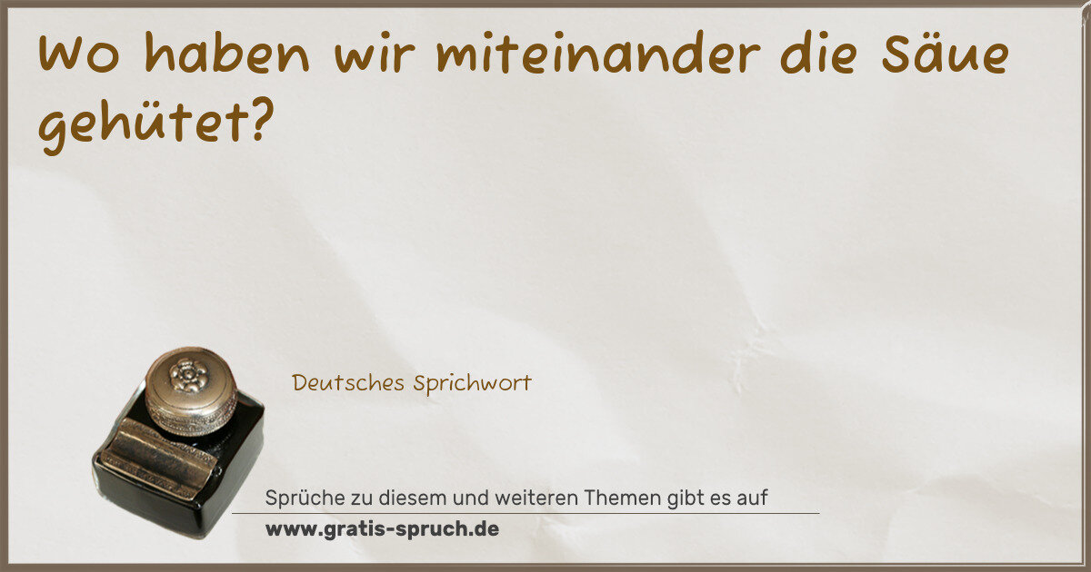 Spruchbild: Sprüche über die Tierwelt