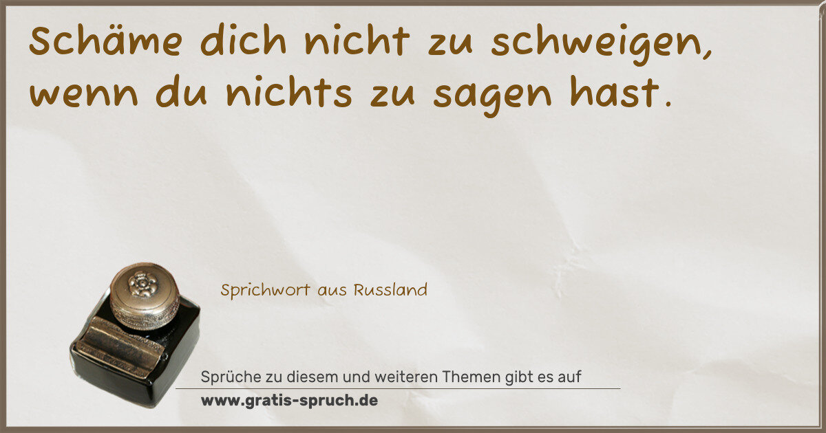 Spruchbild: Europäische Sprichwörter