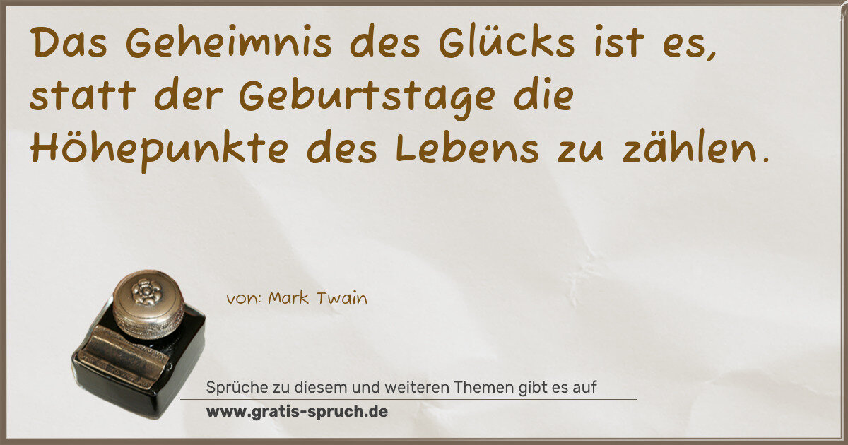 Spruchbild: Sprüche zum Geburtstag