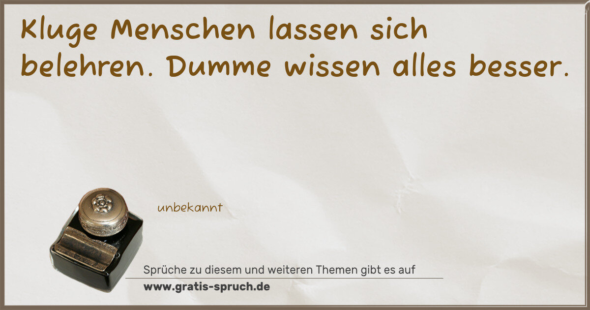 Spruchbild: Sprüche über Menschen