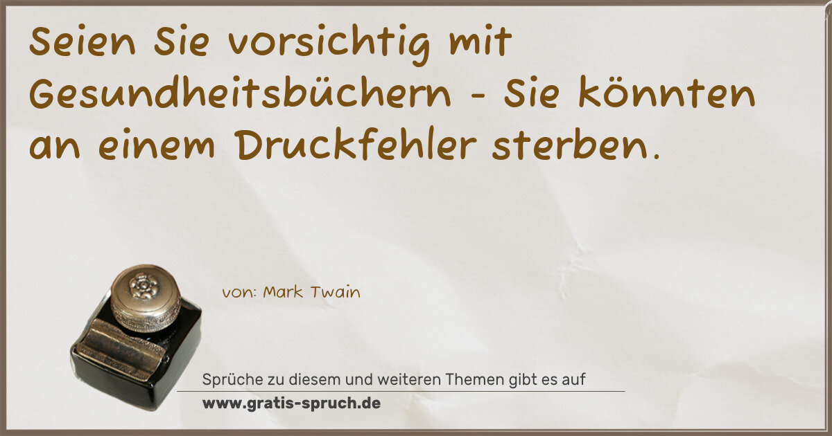 Spruchbild: Sprüche zur Gesundheit