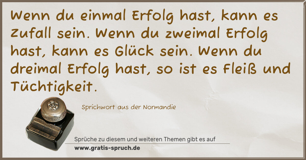 Spruchbild: aus Frankreich Sprüche