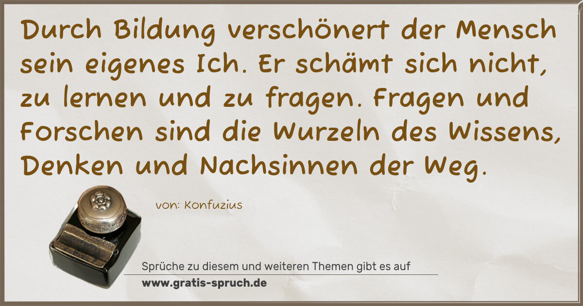 Spruchbild: Sprüche zu Schulabschluss und Prüfungen