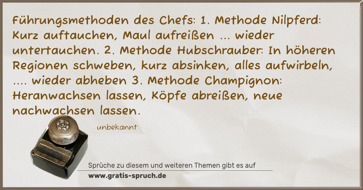 Spruchbild: Sprüche über Berufliches